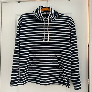 J.Crew Navy & Blue Funnel Neck Sweatshirt